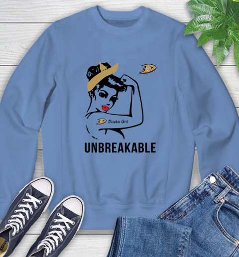 NHL Anaheim Ducks Girl Unbreakable Hockey Sports Sweatshirt 8