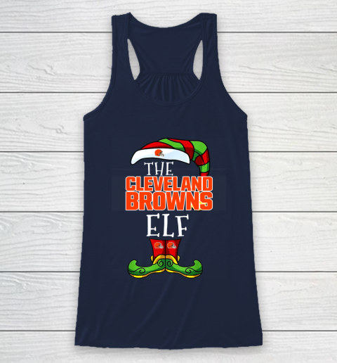 Cleveland Browns Christmas ELF Funny NFL Racerback Tank 8