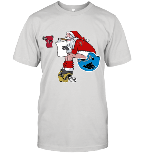 Santa Claus Tampa Bay Buccaneers Shit On Other Teams Christmas Unisex Jersey Tee