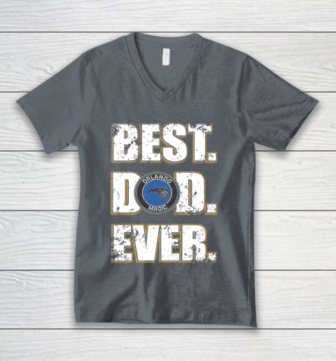 NBA Orlando Magic Basketball Best Dad Ever Family Shirt V-Neck T-Shirt 4