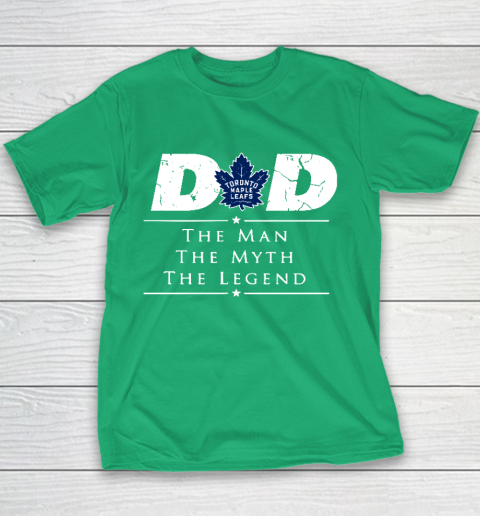 Toronto Maple Leafs NHL Ice Hockey Dad The Man The Myth The Legend Youth T-Shirt 3