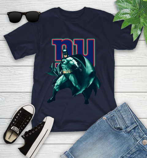 NFL Batman Football Sports New York Giants Youth T-Shirt 3