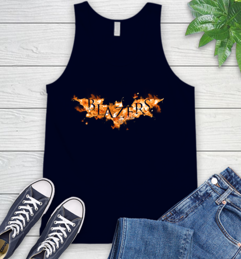 NBA Portland Trail Blazers Batman Logo DC Basketball Sports Shirt Tank Top 2
