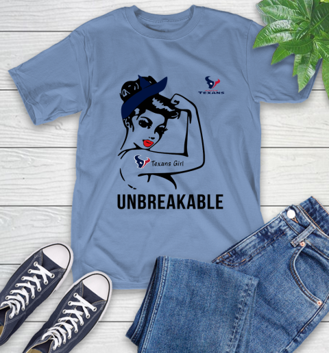 NFL Houston Texans Girl Unbreakable Football Sports T-Shirt 11