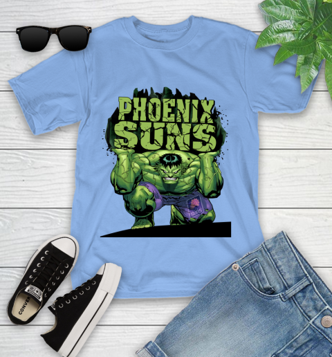 Phoenix Suns NBA Basketball Incredible Hulk Marvel Avengers Sports Youth T-Shirt 11