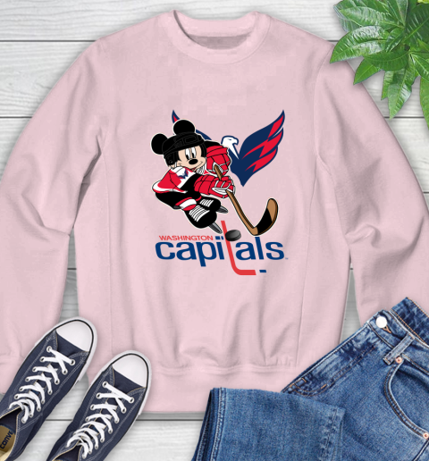 NHL Washington Capitals Mickey Mouse Disney Hockey T Shirt Sweatshirt 9
