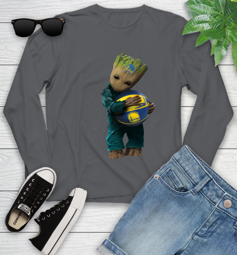 NBA Groot Guardians Of The Galaxy Basketball Sports Golden State Warriors Youth Long Sleeve 8