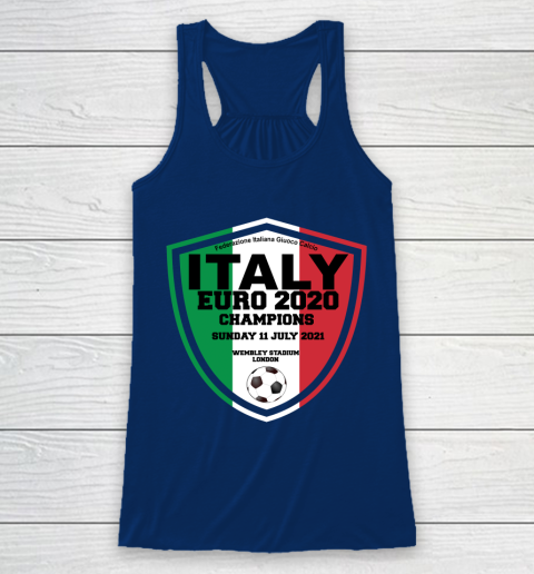 Italy Football Italian Football Forza Italia Champions Euro 2020 Racerback Tank 6