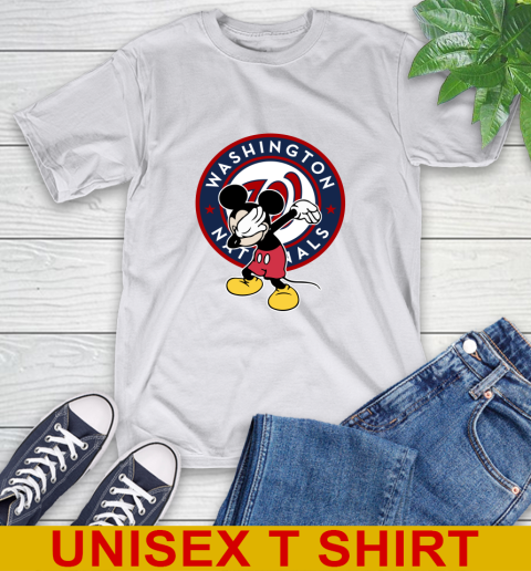 Washington Nationals MLB Baseball Dabbing Mickey Disney Sports T-Shirt 12