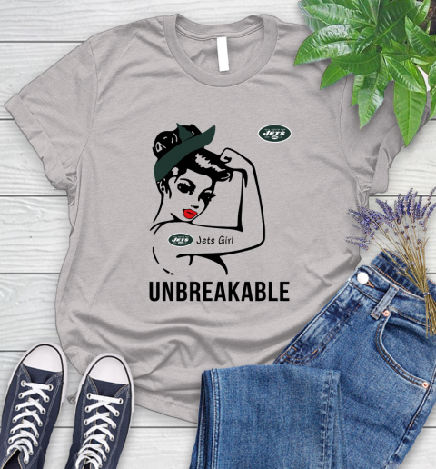 NFL New York Jets Girl Unbreakable Football Sports Women's T-Shirt 10
