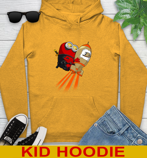NHL Hockey Anaheim Ducks Deadpool Minion Marvel Shirt Youth Hoodie 2