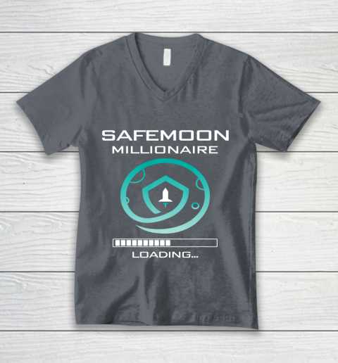 Funny Safemoon Millionaire Crypto V-Neck T-Shirt 4