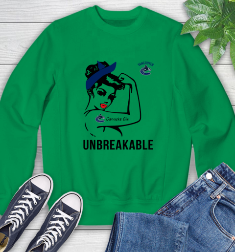 NHL Vancouver Canucks Girl Unbreakable Hockey Sports Sweatshirt 4