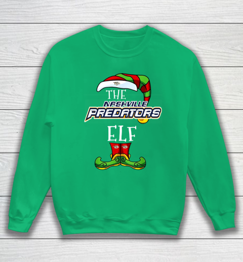 Nashville Predators Christmas ELF Funny NHL Sweatshirt 5