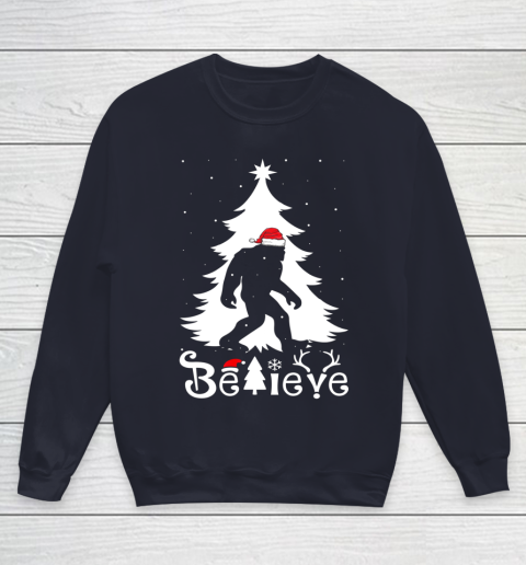 Bigfoot Christmas Gifts For Men Boys Girls Funny Christmas Youth Sweatshirt 2
