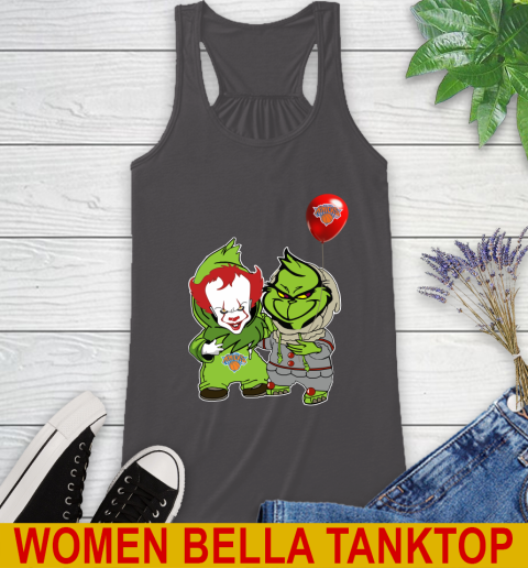 New York Knicks Baby Pennywise Grinch Christmas NBA Basketball Racerback Tank 12