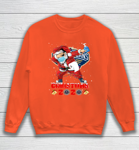 New Orleans Pelicans Funny Santa Claus Dabbing Christmas 2020 NBA Sweatshirt 3