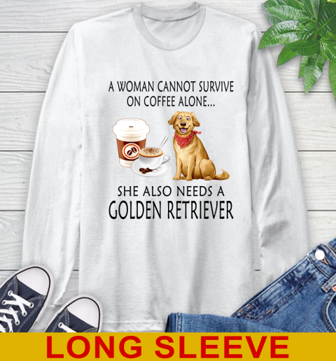 Women cannot survive on coffee alone she also need a GOLDEN tshirt 47