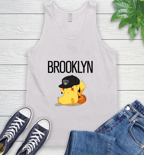 NBA Pikachu Basketball Sports Brooklyn Nets Tank Top