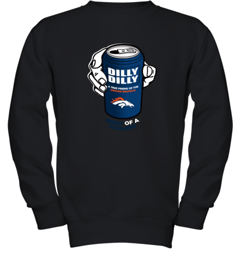 Bud Light Dilly Dilly! Denver Broncos Birds Of A Cooler Youth Sweatshirt