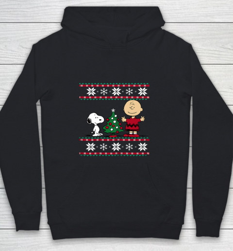 Peanuts Snoopy and Charlie Christmas Youth Hoodie