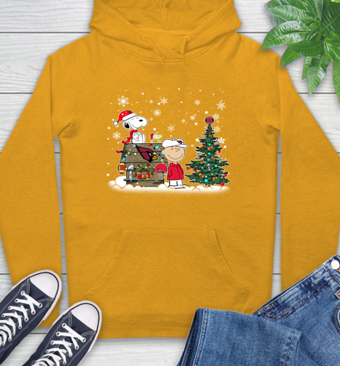 NFL Arizona Cardinals Snoopy Charlie Brown Christmas Football Super Bowl Sports Hoodie 2