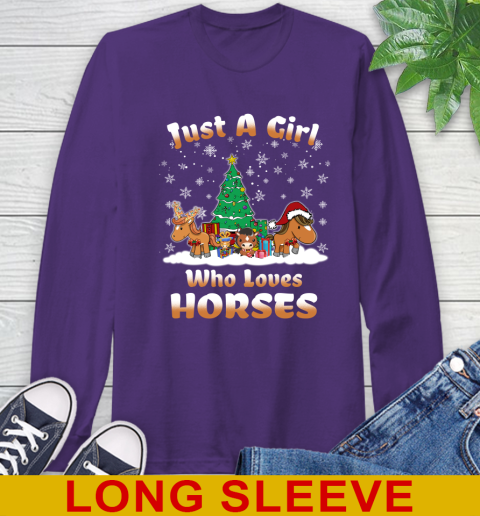 Christmas Just a girl who love horse 200