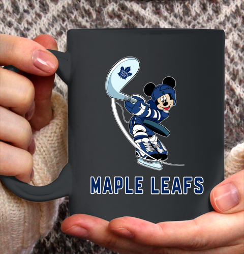 NHL Hockey Toronto Maple Leafs Cheerful Mickey Mouse Shirt Ceramic Mug 15oz