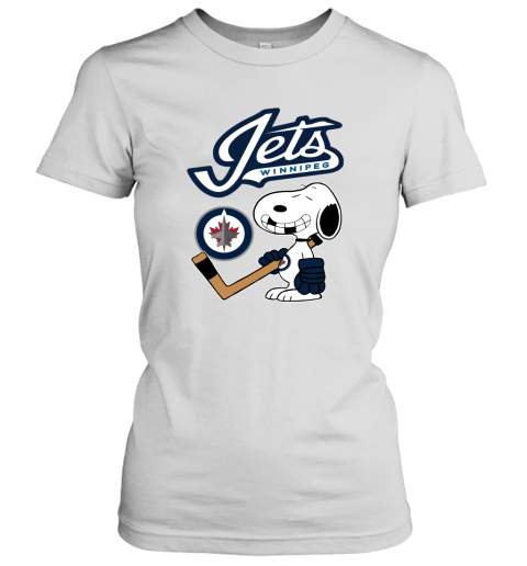 Winnipeg Jets Ice Hockey Broken Teeth Snoopy NHL Women's T-Shirt
