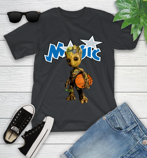 Orlando Magic NBA Basketball Groot Marvel Guardians Of The Galaxy Youth T-Shirt 2