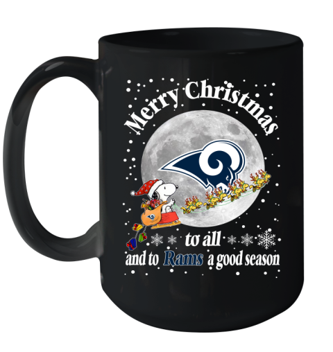 Los Angeles Rams Merry Christmas To All And To Rams A Good Season NFL Football Sports Ceramic Mug 15oz