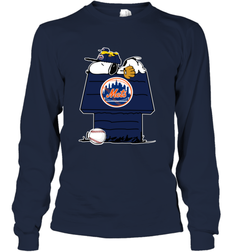 MLB New York Mets Snoopy Woodstock The Peanuts Movie Baseball T Shirt 8QYlHJP8ZpN long sleeve tee 14 95 151514 front navy