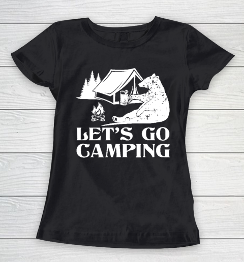 Let's go Camping Bear Women's T-Shirt