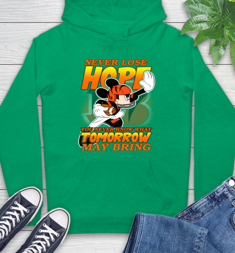 Cincinnati Bengals NFL Football Mickey Disney Never Lose Hope Hoodie 8