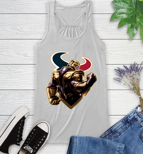 NFL Thanos Avengers Endgame Football Sports Houston Texans Racerback Tank
