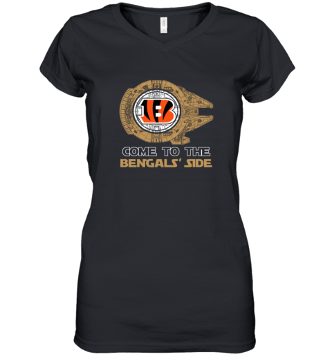 NFL Come To The Cincinnati Bengals Star Wars Football Sports Women's V-Neck T-Shirt
