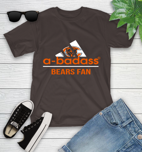 Chicago Bears NFL Football A Badass Adidas Adoring Fan Sports Youth T-Shirt 7