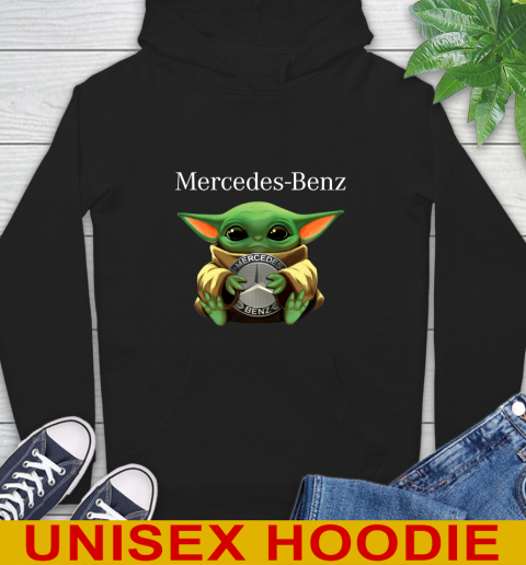 Star Wars Baby Yoda Hugs Mercedes Car Shirt 13