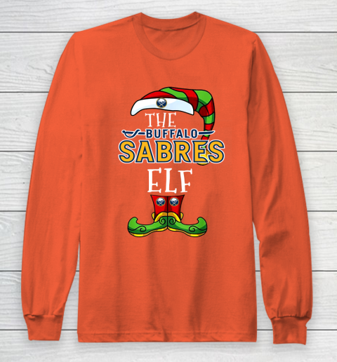 Buffalo Sabres Christmas ELF Funny NHL Long Sleeve T-Shirt 3