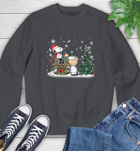 NHL Los Angeles Kings Snoopy Charlie Brown Woodstock Christmas Stanley Cup Hockey Sweatshirt 6