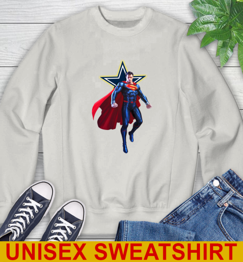 NFL Superman DC Sports Football Dallas Cowboys Sweatshirt 12