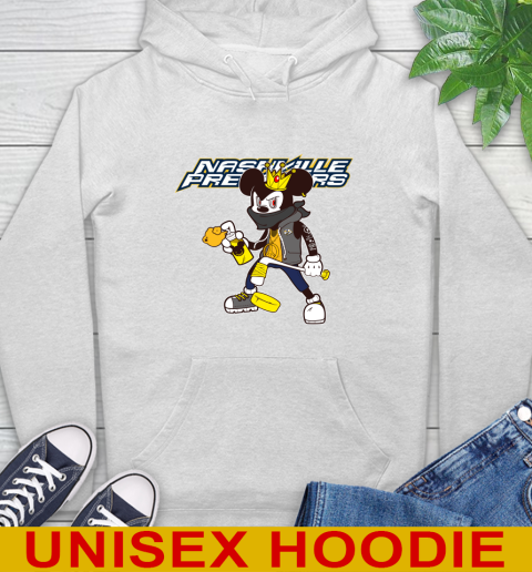 Nashville Predators NHL Hockey Mickey Peace Sign Sports Hoodie