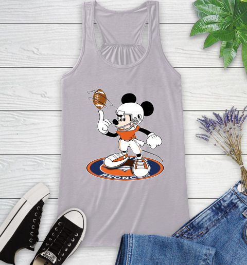 NFL Football Denver Broncos Cheerful Mickey Disney Shirt Racerback Tank 5