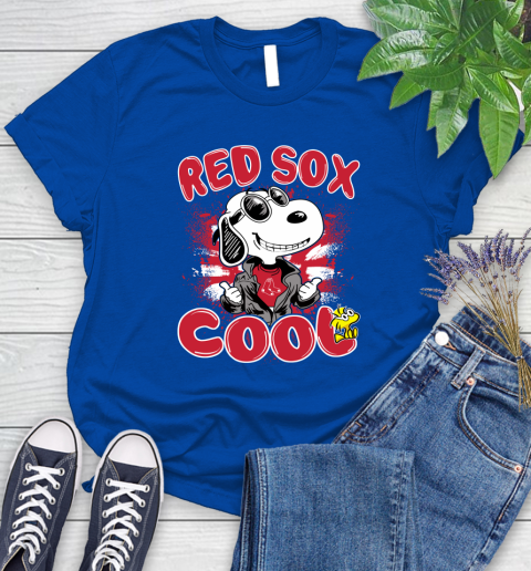 MLB Baseball Boston Red Sox Cool Snoopy Shirt Women's T-Shirt 10
