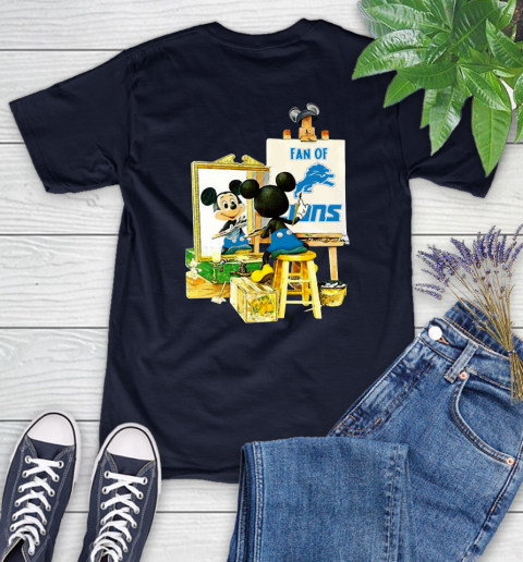 NFL Football Detroit Lions Mickey Drawing Shirt 83