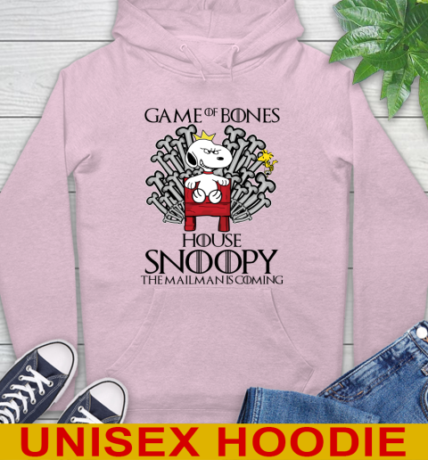 Game of bones house snoopy the mailman is coming tshirt 20