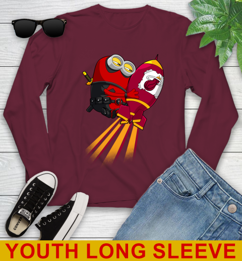 NBA Basketball Miami Heat Deadpool Minion Marvel Shirt Youth Long Sleeve 6