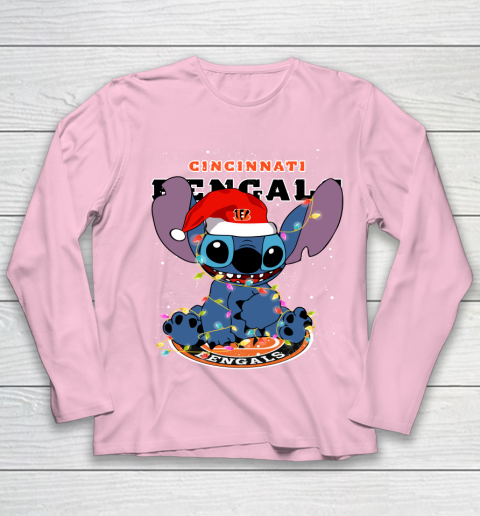 Cincinnati Bengals NFL Football noel stitch Christmas Youth Long Sleeve 6
