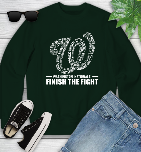 Washington Nationals finish the fight Youth Sweatshirt 9