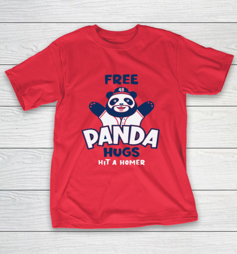 Free Panda Hugs Braves T-Shirt